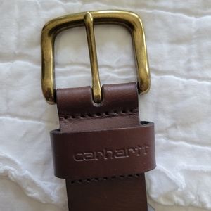 ✨️HOST PICK✨️Carhartt Journeyman Full Grain Leather Belt SIZE 44 Brown EUC